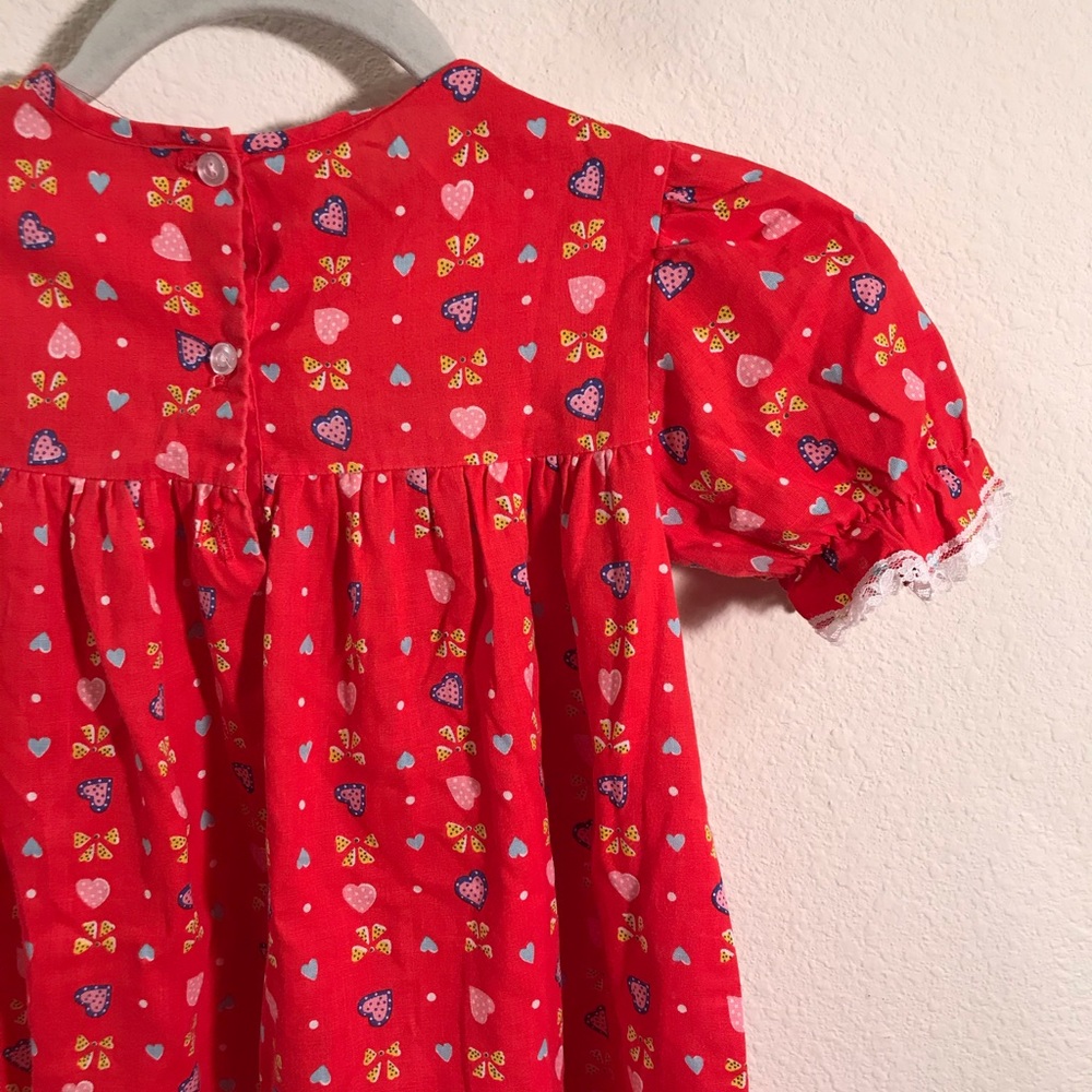 Vintage | Girls red dress sz 6X - Picture 5 of 7